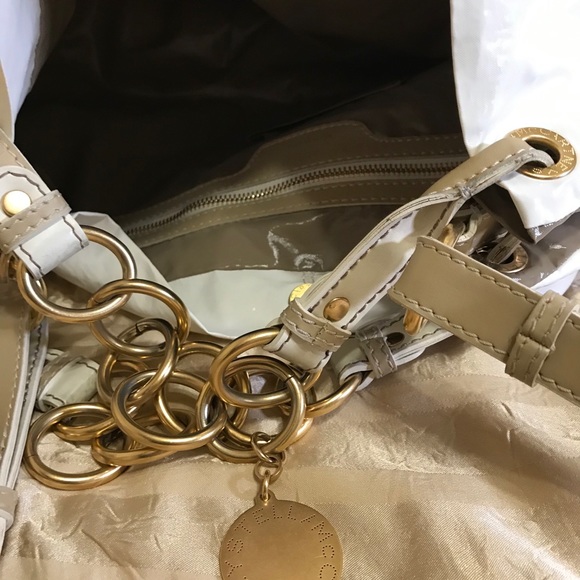 πHP πΎ FIRM EUC RARE Stella McCartney Very Large White Vegan Hobo Bag - Picture 10 of 15